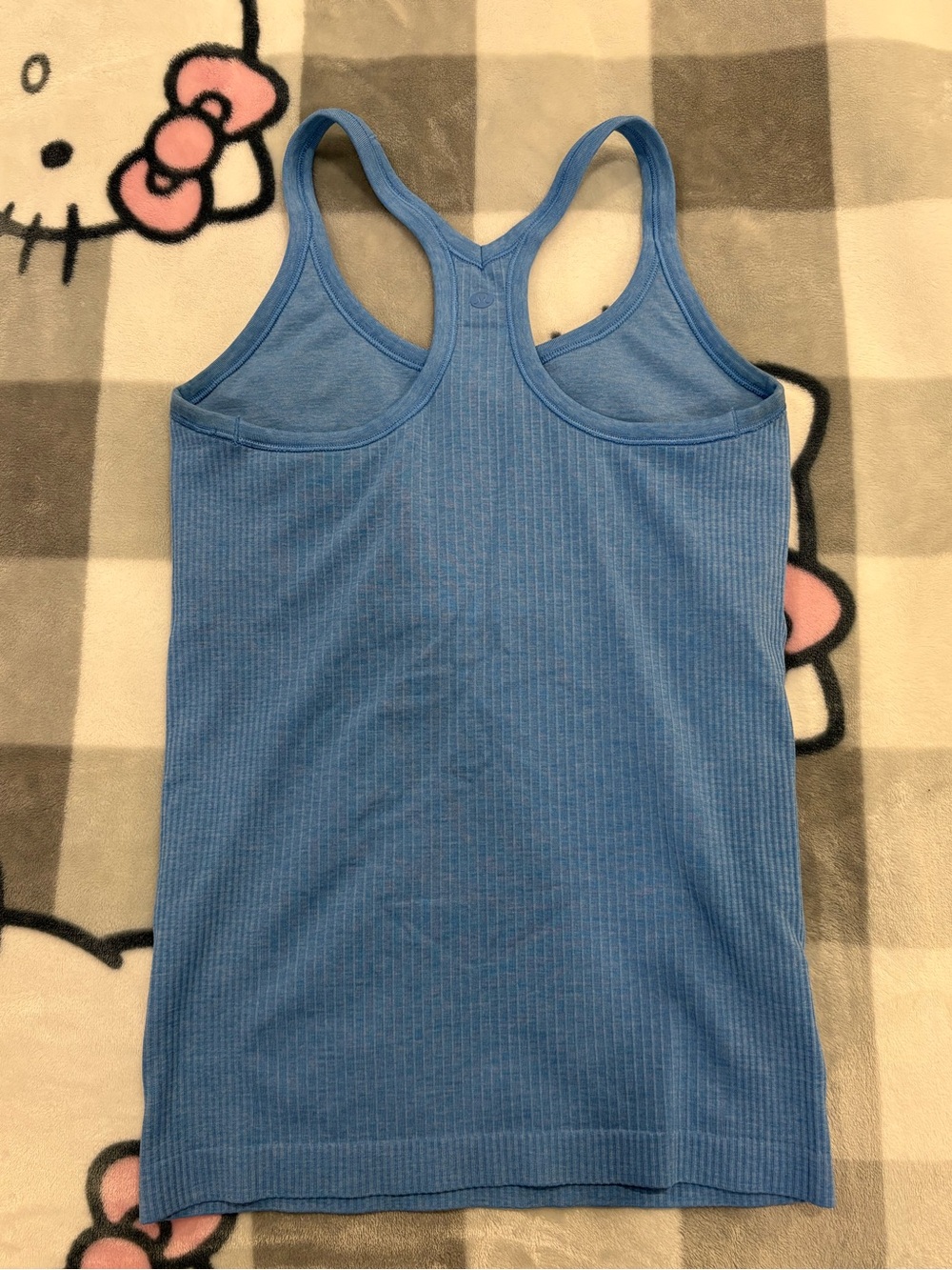Lululemon Blue Ribbed Racerback Athletic Tank Top - Picture 6 of 11